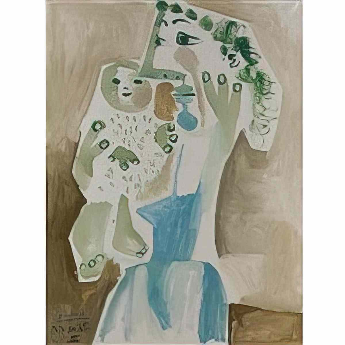 Pablo Picasso mere et enfant (1) Art A4 Photo Print