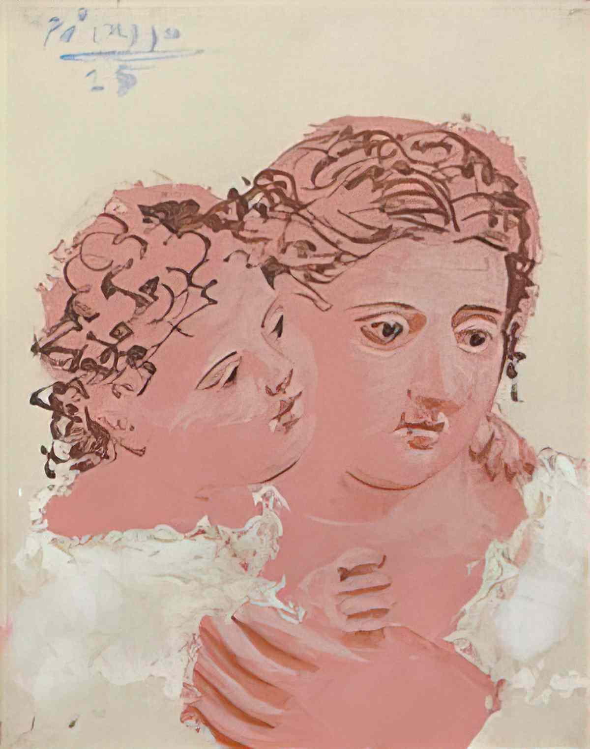 Pablo Picasso mere et enfant (2) Art A4 Photo Print