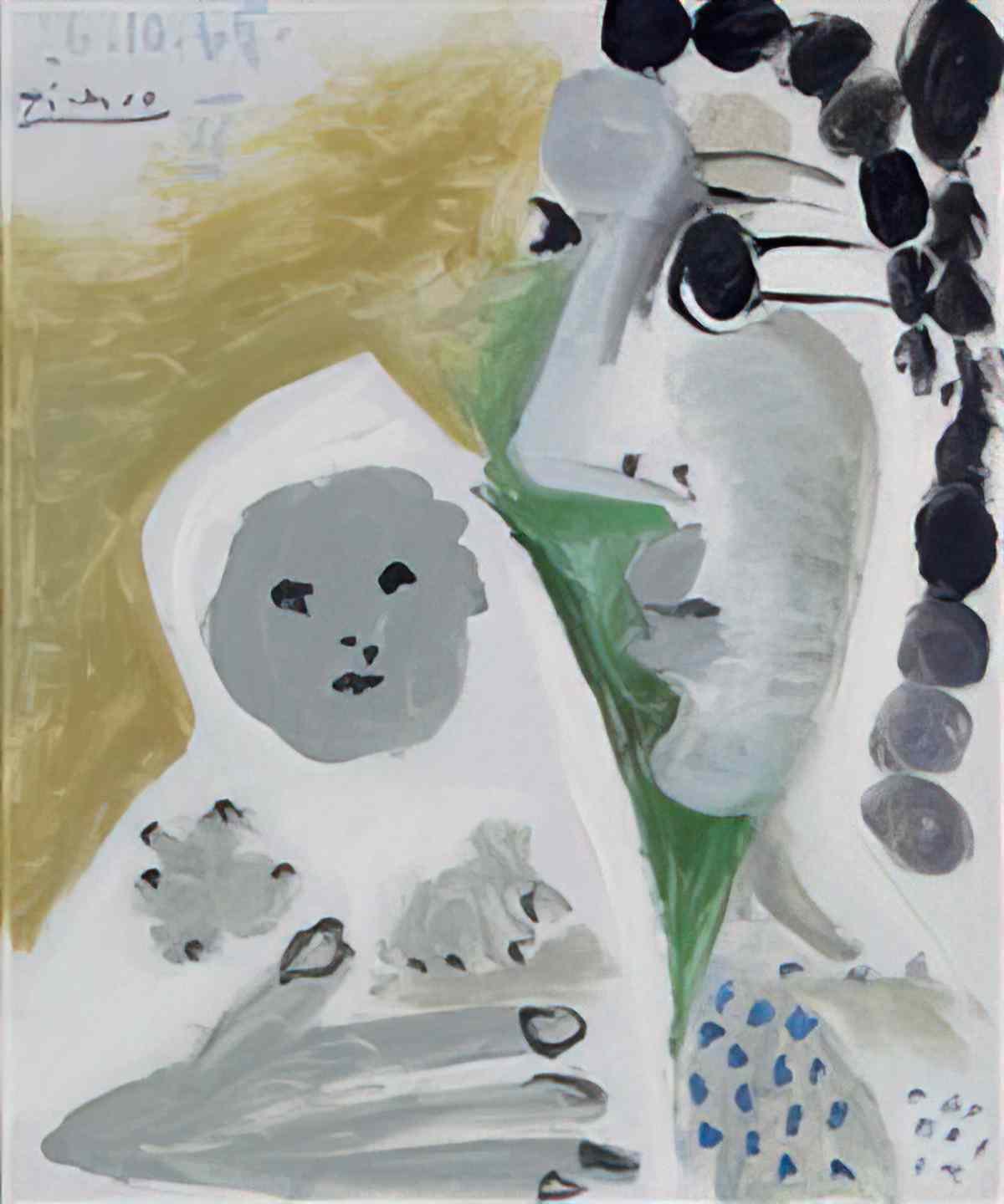 Pablo Picasso mere et enfant (4) Art A4 Photo Print