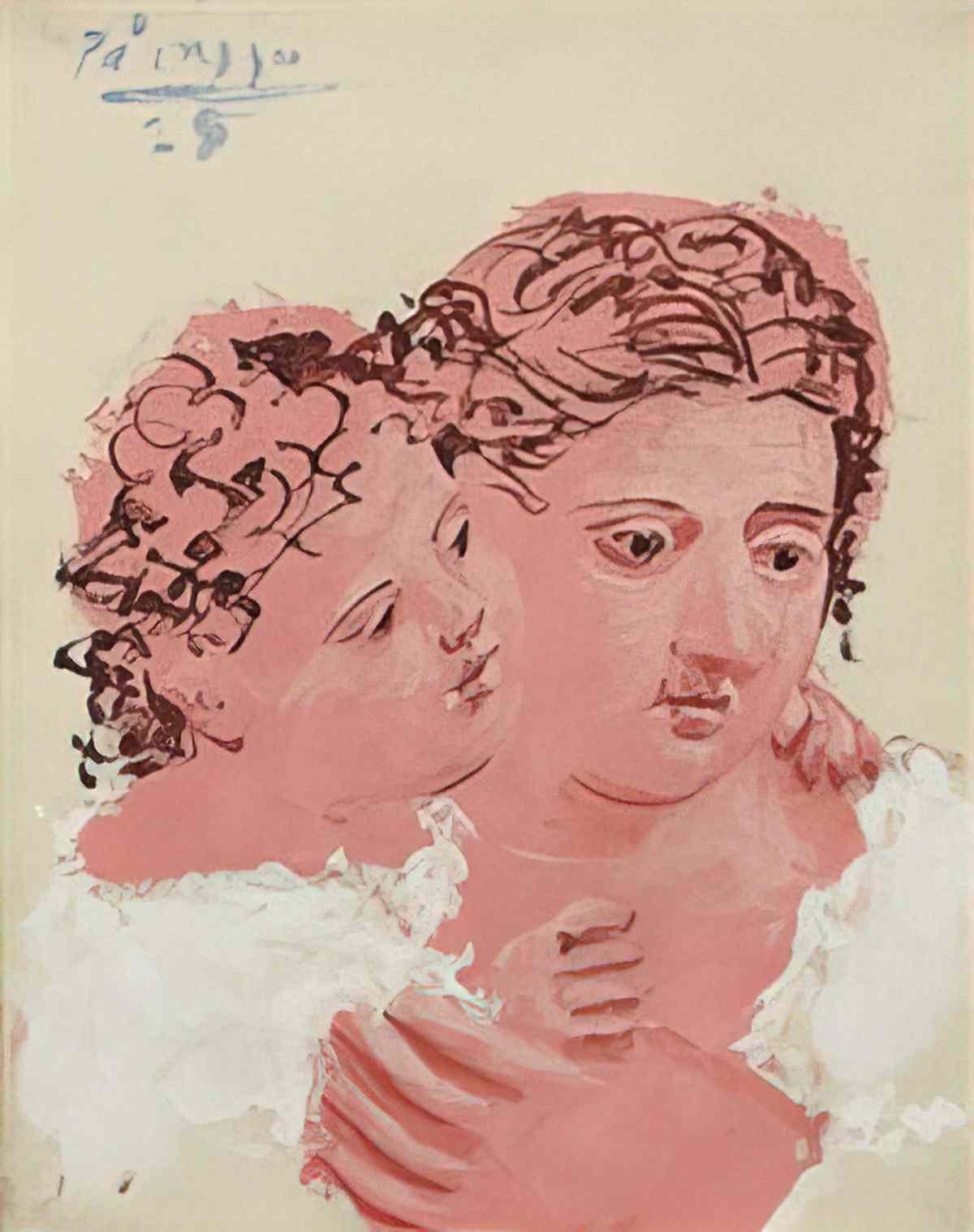 Pablo Picasso mere et enfant (5) Art A4 Photo Print