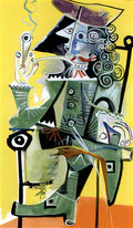 Pablo Picasso mousquetaire a la pipe (1) Art A4 Photo Print