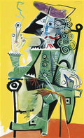 Pablo Picasso mousquetaire a la pipe (2) Art A4 Photo Print
