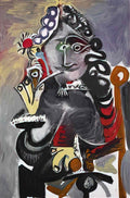 Pablo Picasso mousquetaire a la pipe (4) Art A4 Photo Print