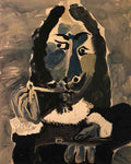 Pablo Picasso mousquetaire a la pipe, buste Art A4 Photo Print