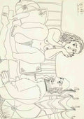 Pablo Picasso mousquetaire et nu assis 2 A4 Photo Print