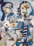 Pablo Picasso mousquetaire et nu assis (1) Art A4 Photo Print