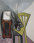 Pablo Picasso nature morte a la chaise et aux glaïeuls Art A4 Photo Print