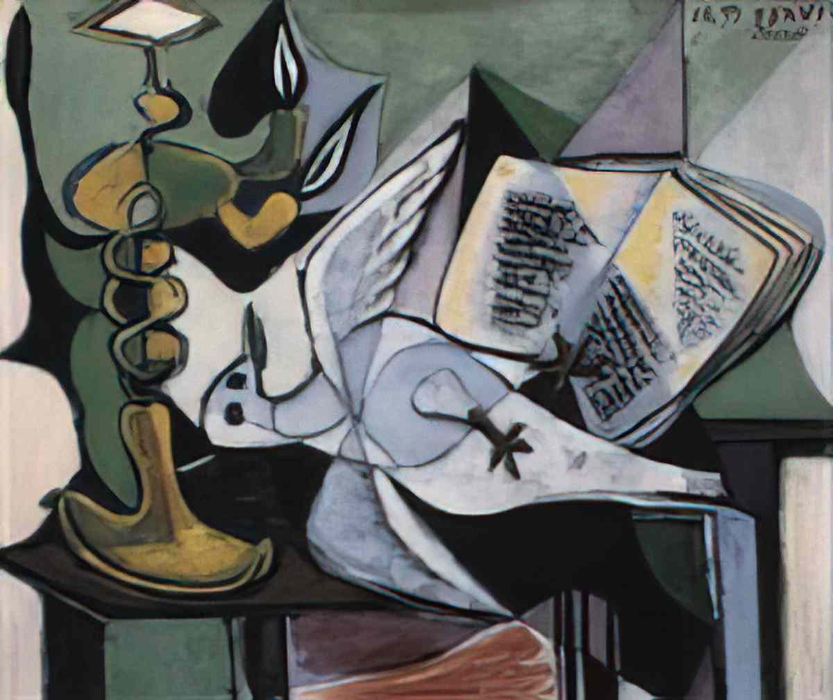 Pablo Picasso nature morte a la colombe Art A4 Photo Print