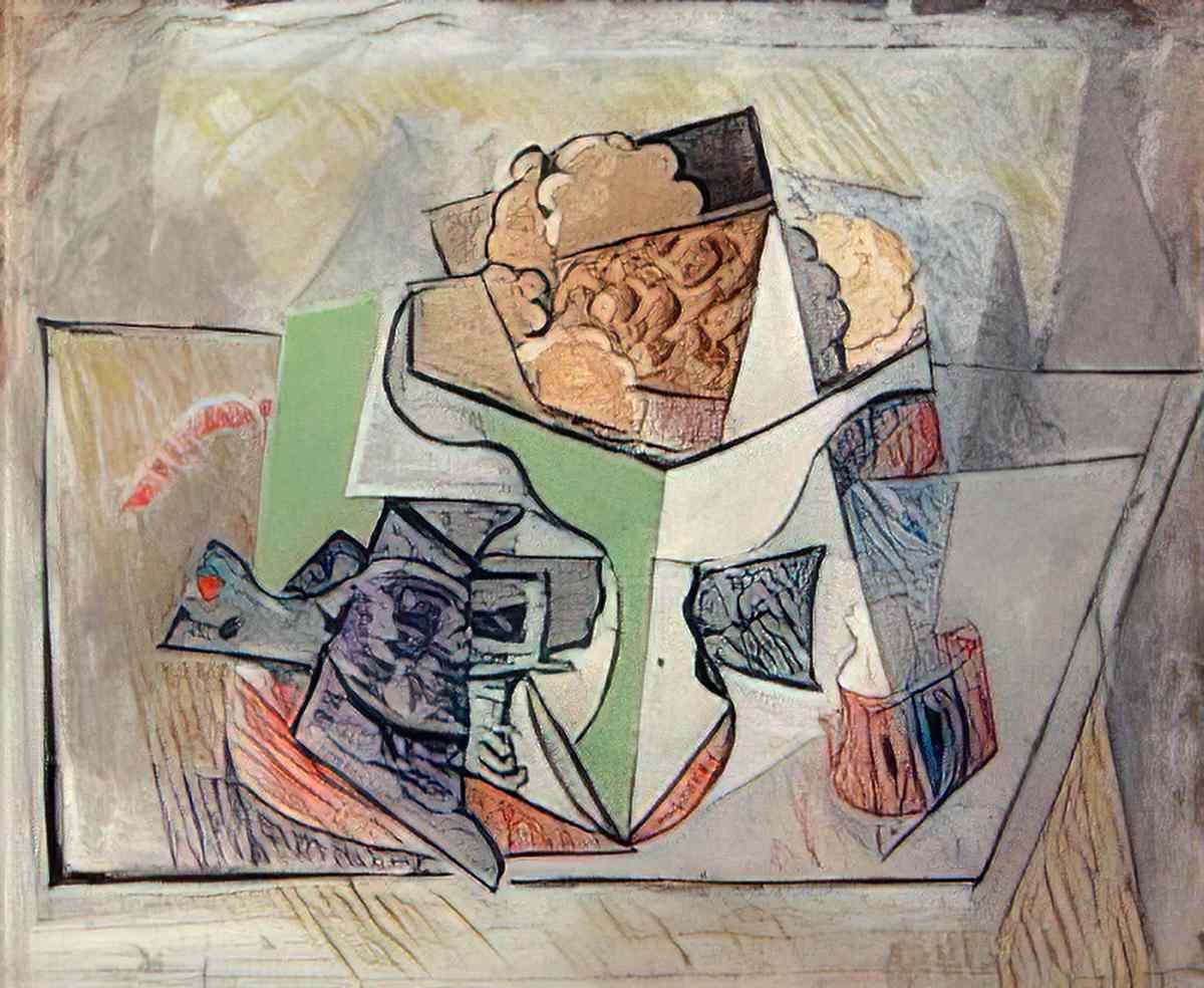 Pablo Picasso nature morte a la colombe, oiseau sur une table Art A4 Photo Print