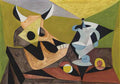 Pablo Picasso nature morte au crâne de taureau Art A4 Photo Print