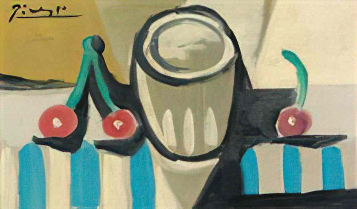 Pablo Picasso nature morte aux cerises (1) Art A4 Photo Print