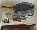 Pablo Picasso nature morte, poissons et poele Art A4 Photo Print