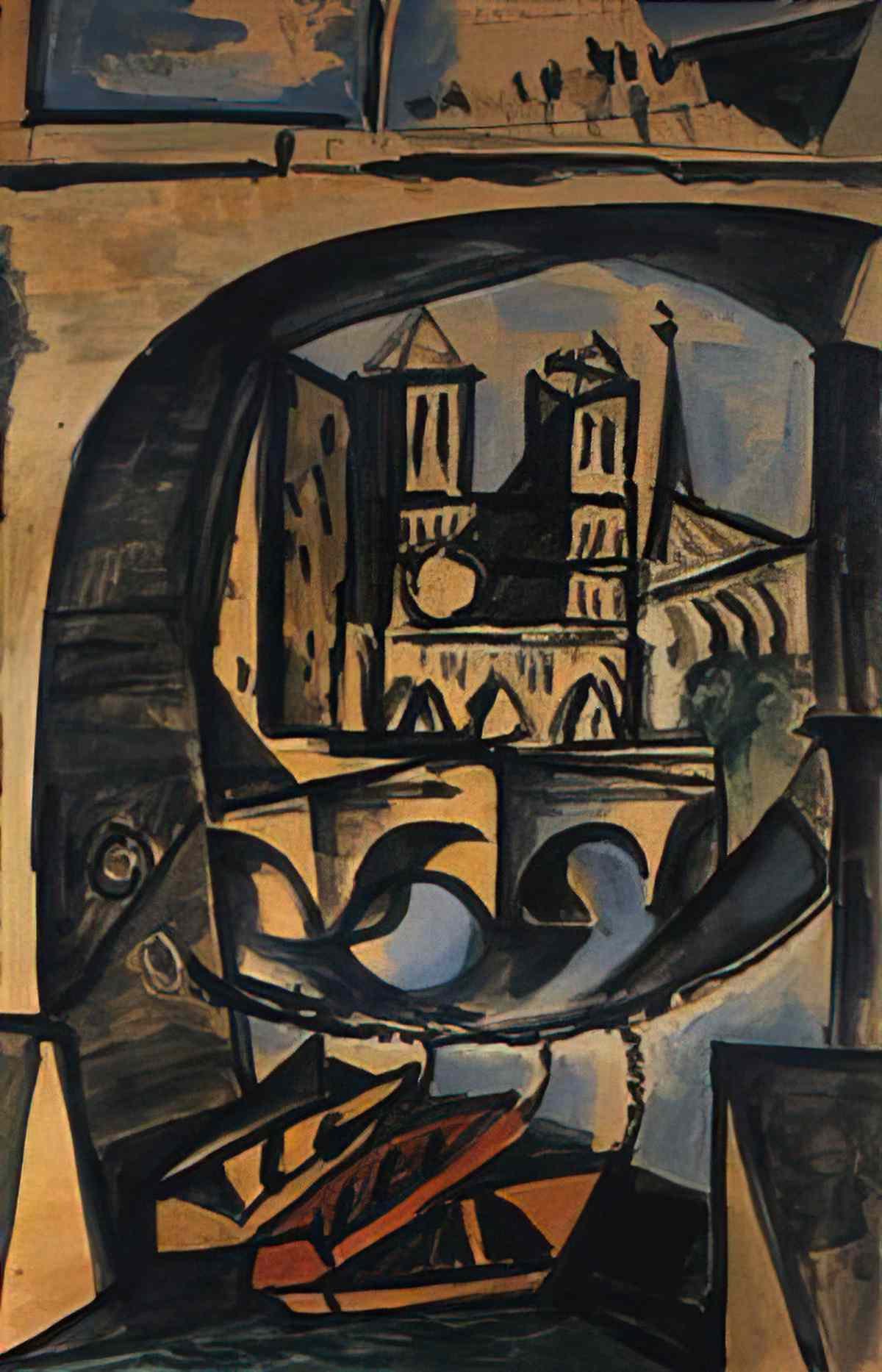 Pablo Picasso notre dame (1) Art A4 Photo Print