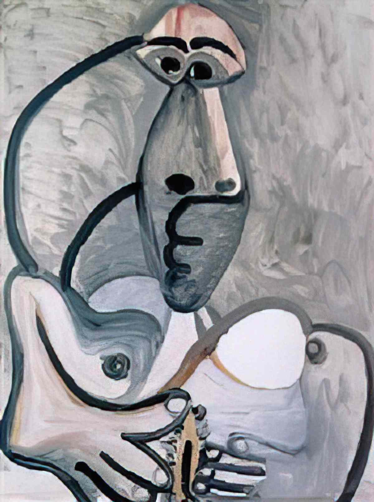 Pablo Picasso nu Art A4 Photo Print