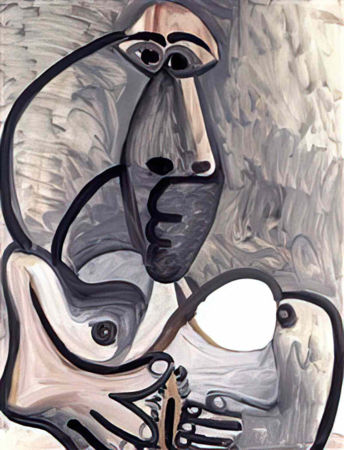 Pablo Picasso nu (1) Art A4 Photo Print