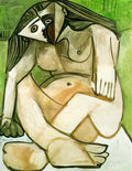 Pablo Picasso nu accroupi Art A4 Photo Print