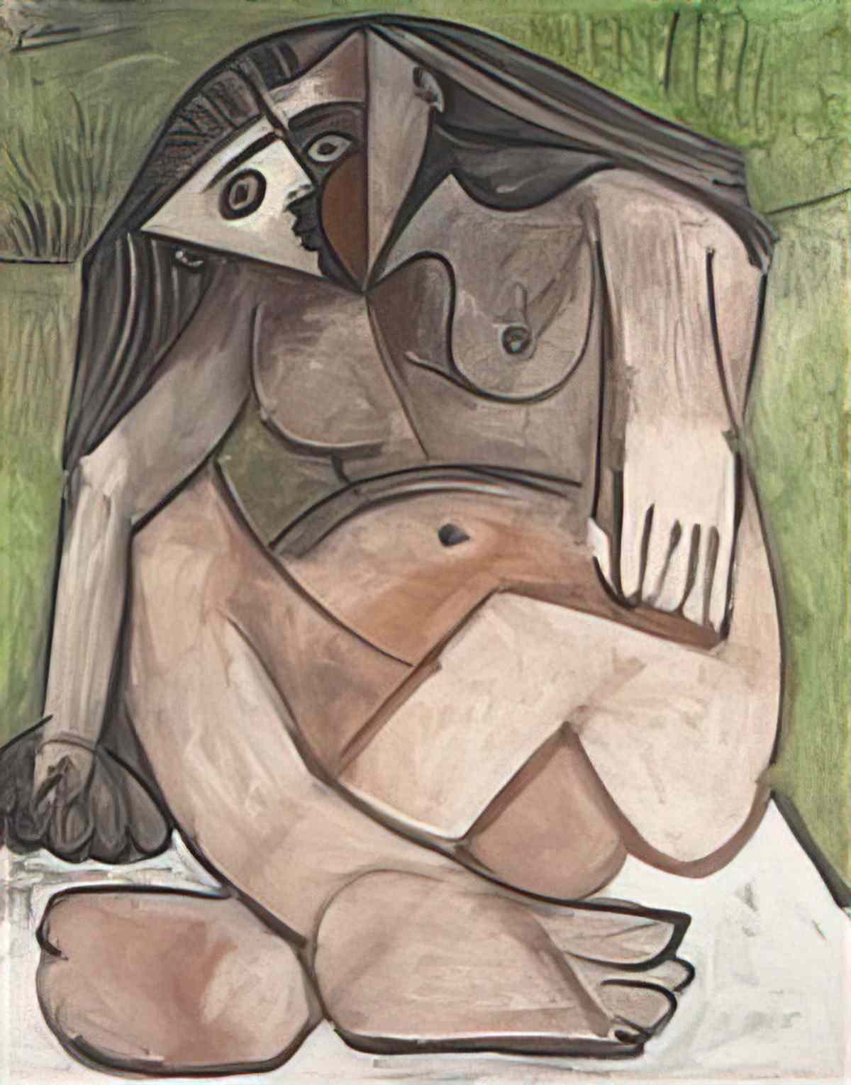 Pablo Picasso nu accroupi (1) Art A4 Photo Print