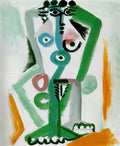 Pablo Picasso nu assis (3) Art A4 Photo Print