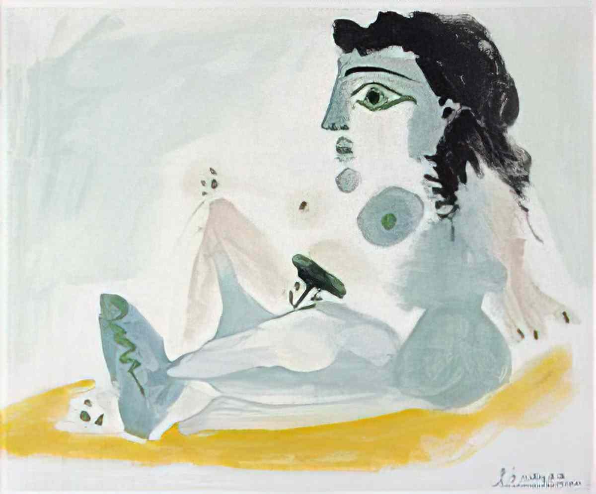 Pablo Picasso nu assis (6) Art A4 Photo Print