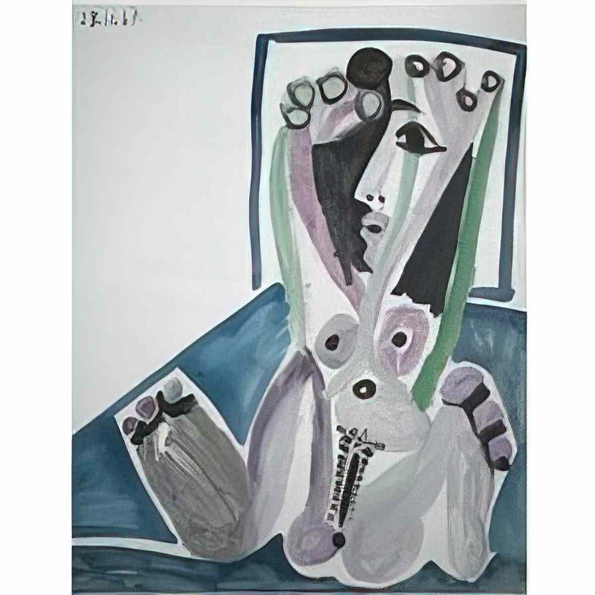 Pablo Picasso nu couche (3) Art A4 Photo Print