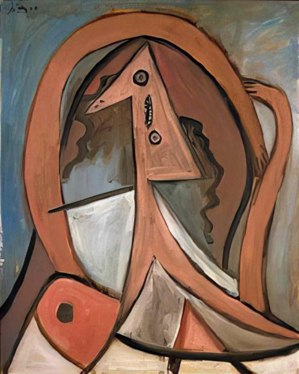 Pablo Picasso nu dans un fauteuil Art A4 Photo Print