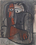 Pablo Picasso nu les bras croises Art A4 Photo Print
