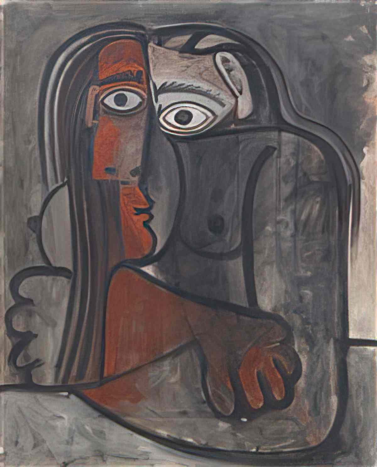 Pablo Picasso nu les bras croises Art A4 Photo Print