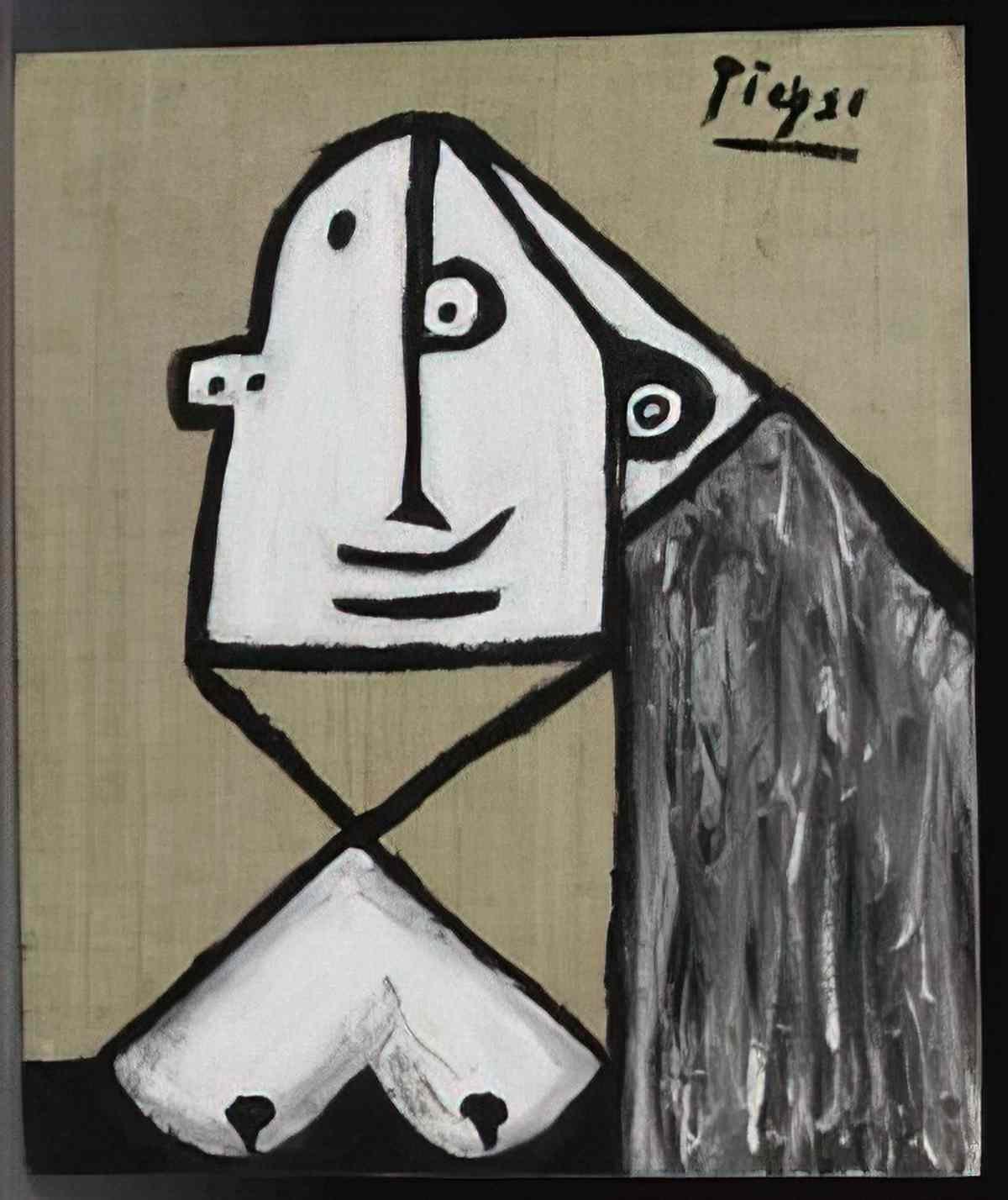 Pablo Picasso oil on canvas Art A4 Photo Print