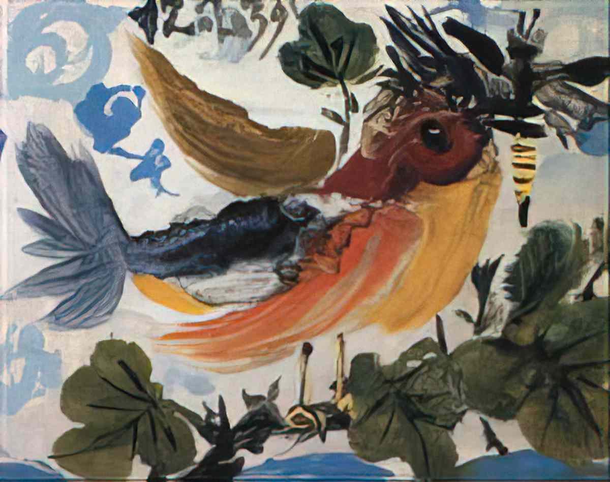 Pablo Picasso oiseau Art A4 Photo Print