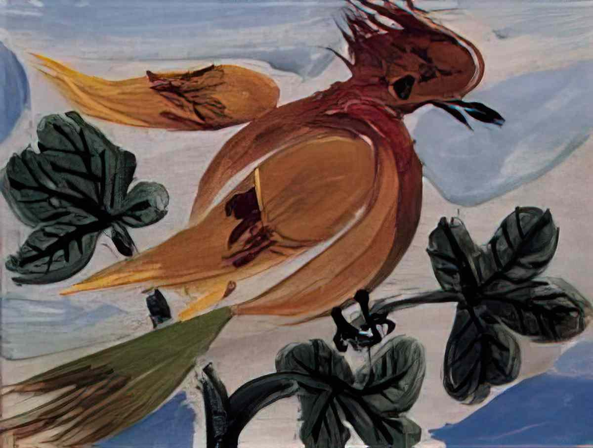 Pablo Picasso oiseau (2) Art A4 Photo Print