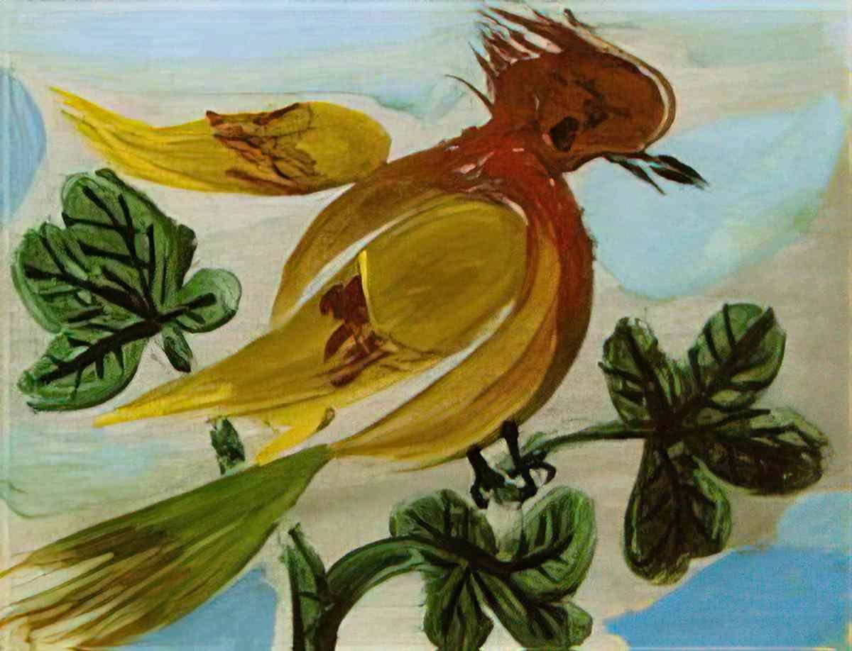 Pablo Picasso oiseau (5) Art A4 Photo Print