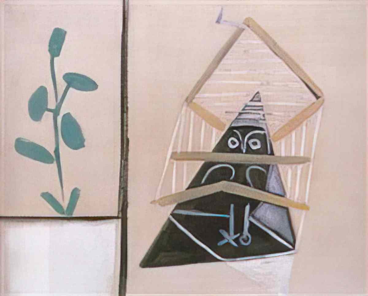 Pablo Picasso oiseau en cage Art A4 Photo Print
