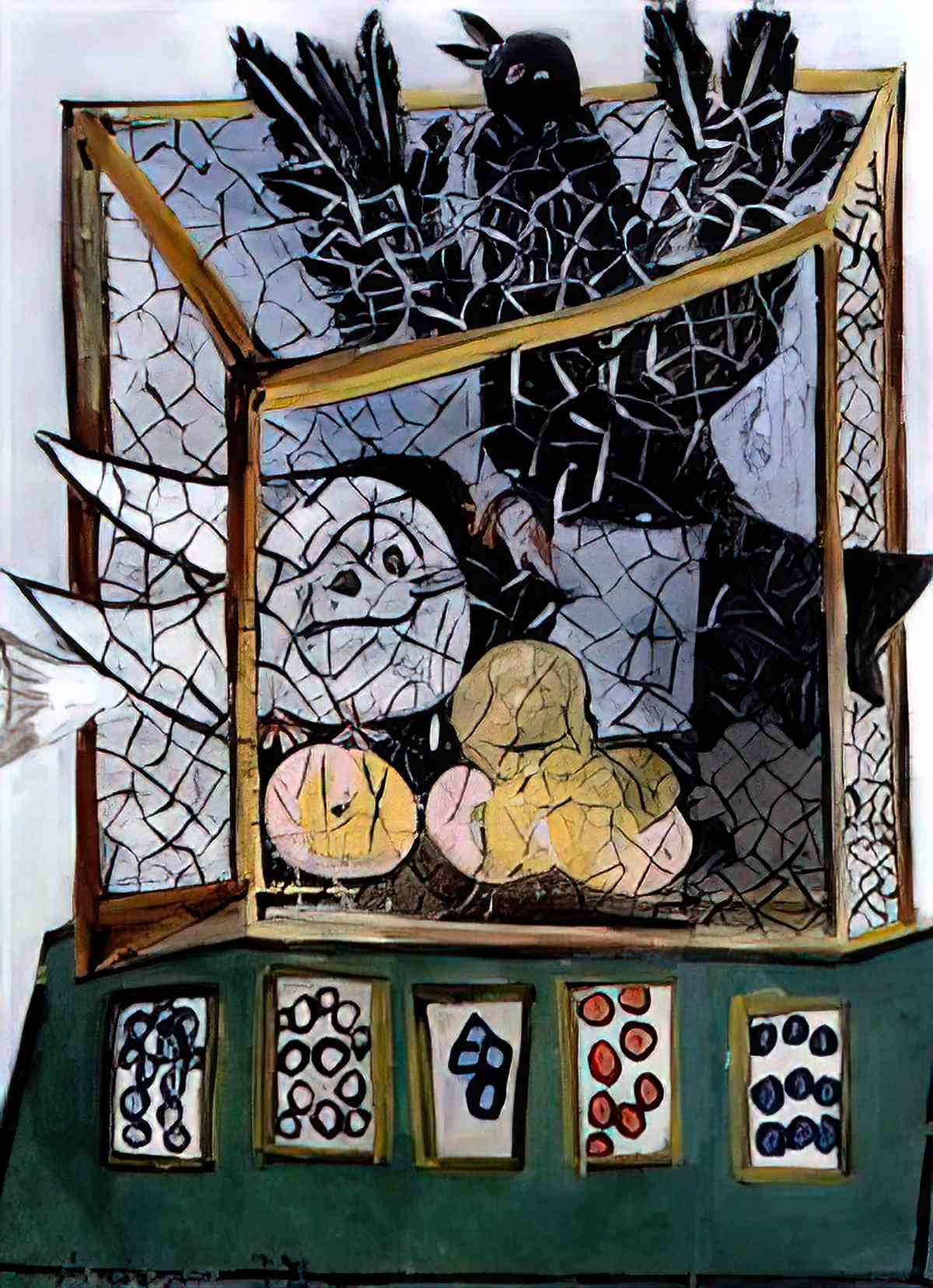 Pablo Picasso oiseaux dans une cage Art A4 Photo Print