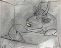Pablo Picasso palette et tete de taureau Art A4 Photo Print
