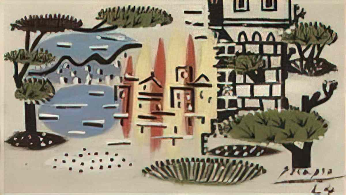 Pablo Picasso paysage a juan les pins (3) Art A4 Photo Print