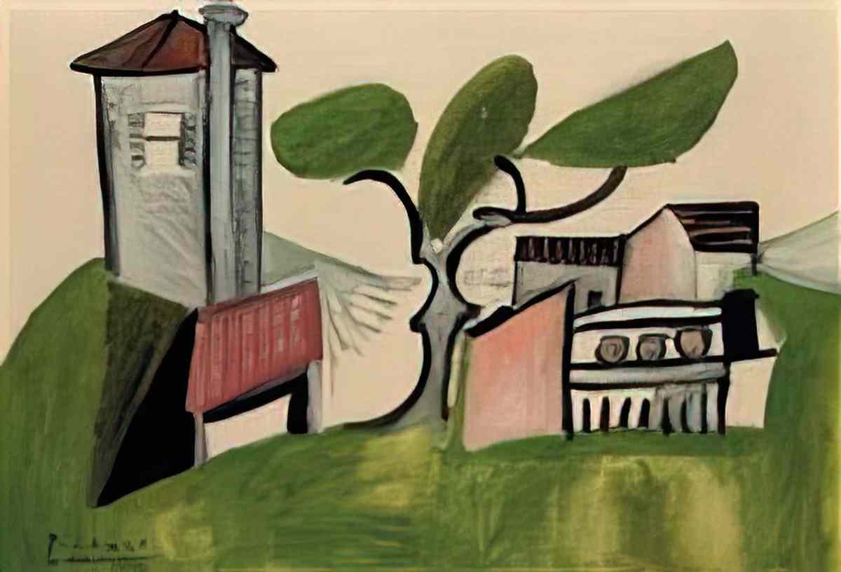 Pablo Picasso paysage au pin Art A4 Photo Print