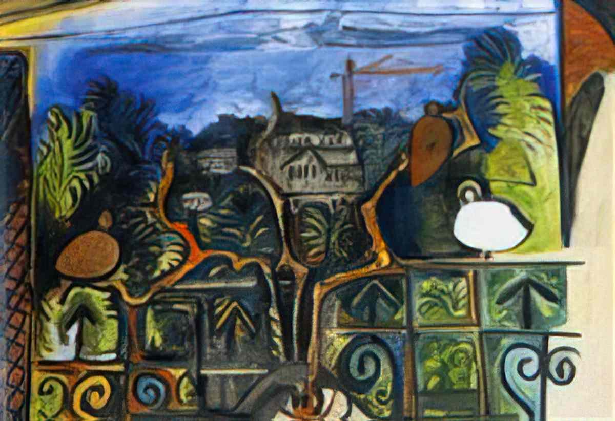 Pablo Picasso paysage de cannes au crepuscule Art A4 Photo Print