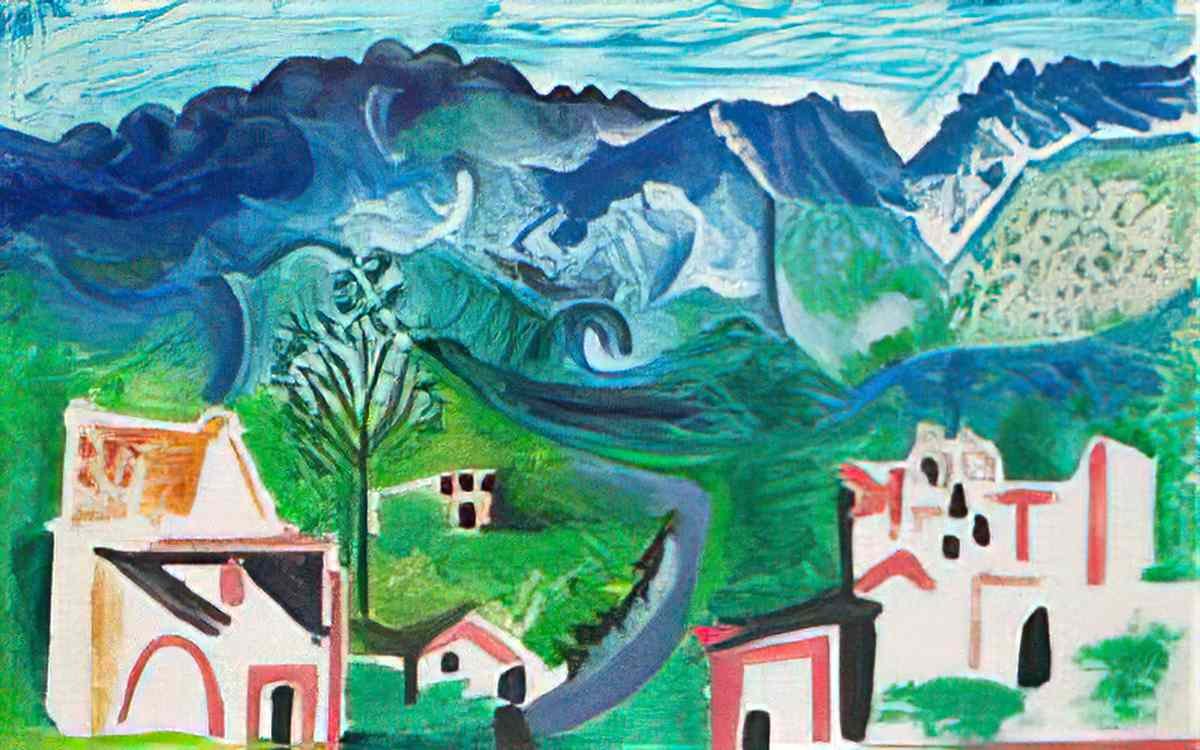 Pablo Picasso paysage, mediterraneen Art A4 Photo Print