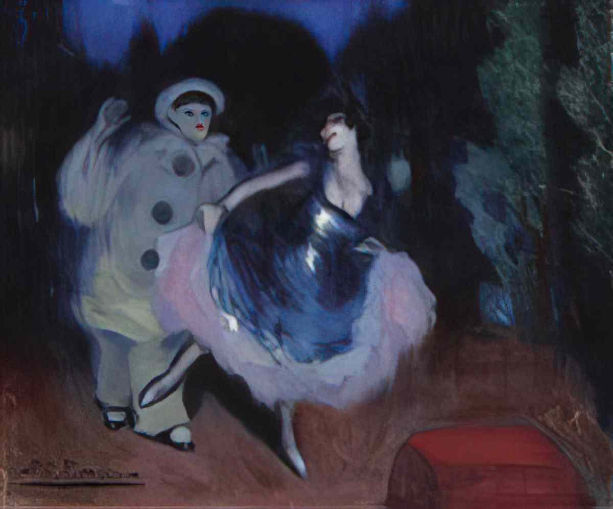Pablo Picasso pierrot et danseuse (la danseuse bleue) Art A4 Photo Print