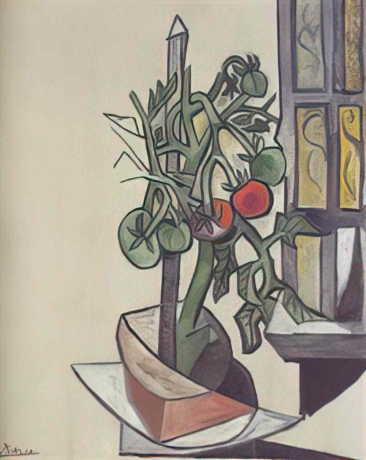 Pablo Picasso plant de tomate (3) Art A4 Photo Print