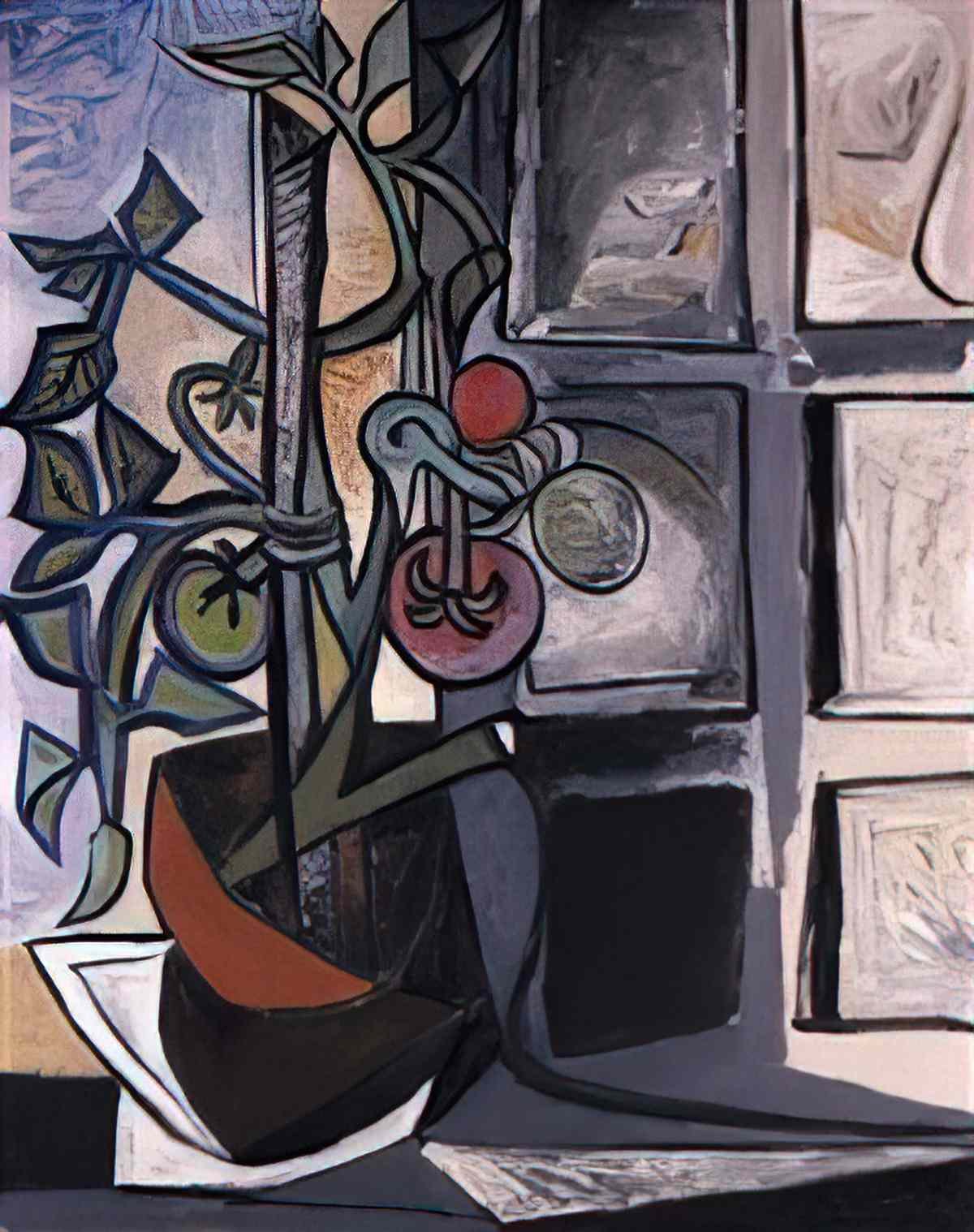 Pablo Picasso plant de tomates Art A4 Photo Print
