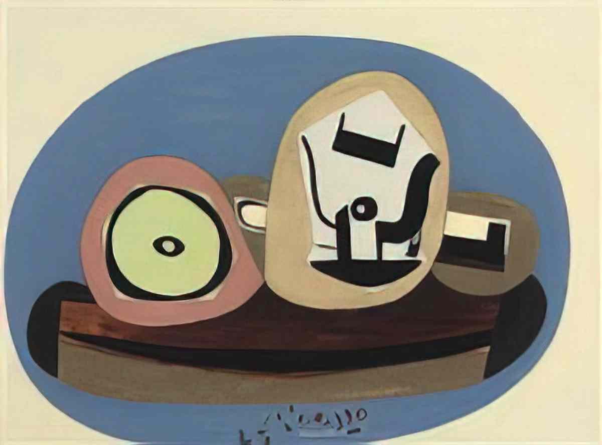 Pablo Picasso pomme et verre (1) Art A4 Photo Print