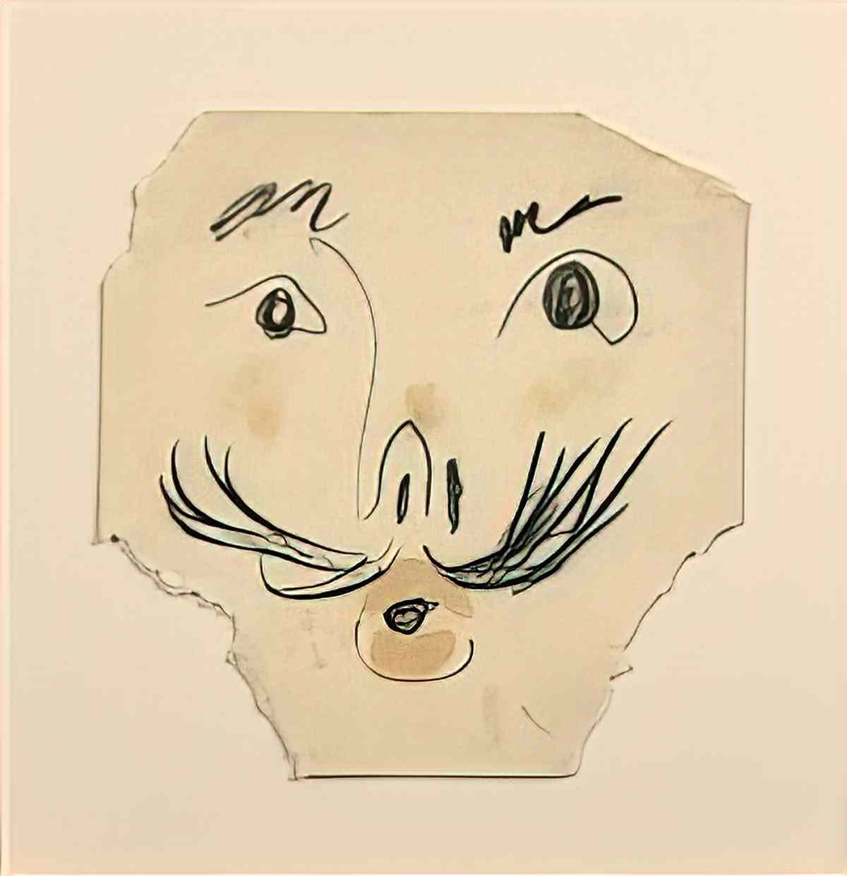 Pablo Picasso portrait aux moustaches Art A4 Photo Print