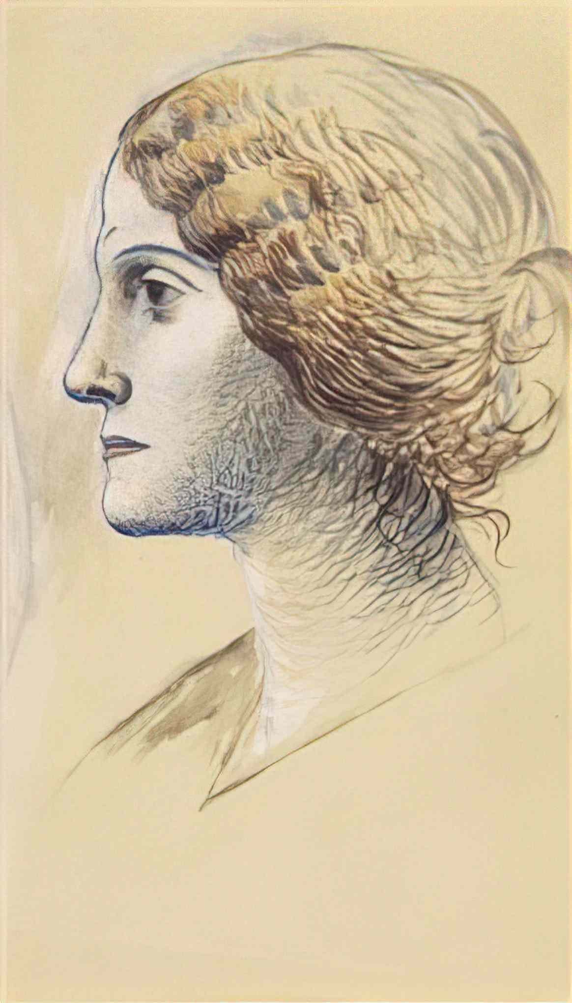 Pablo Picasso portrait dolga Art A4 Photo Print