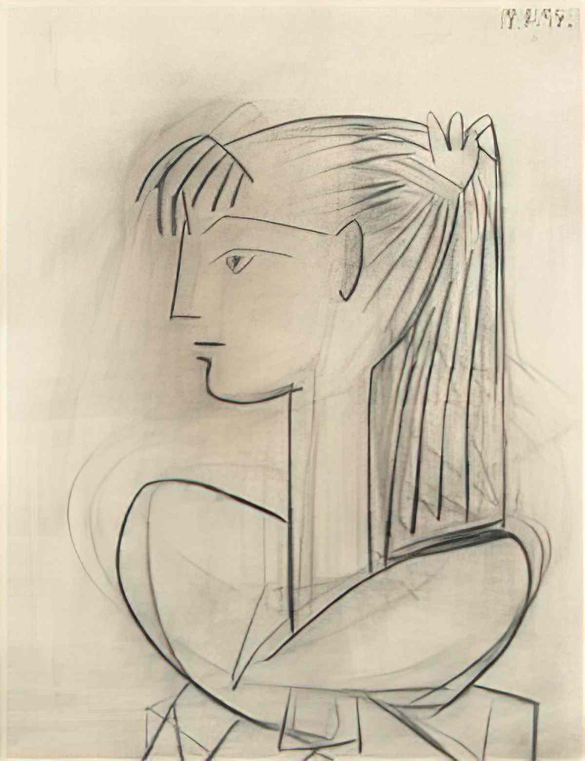 Pablo Picasso sylvette (6) Art A4 Photo Print