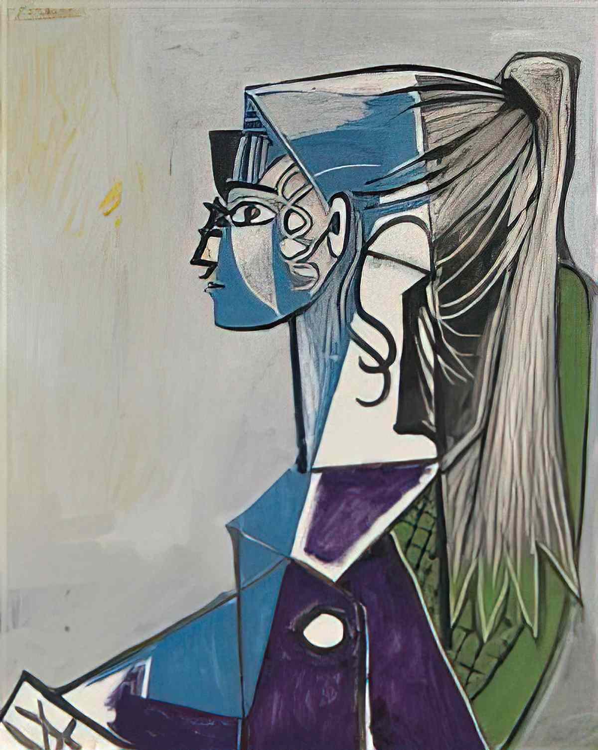 Pablo Picasso sylvette au fauteuil vert Art A4 Photo Print