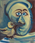 Pablo Picasso tete a loiseau (1) Art A4 Photo Print