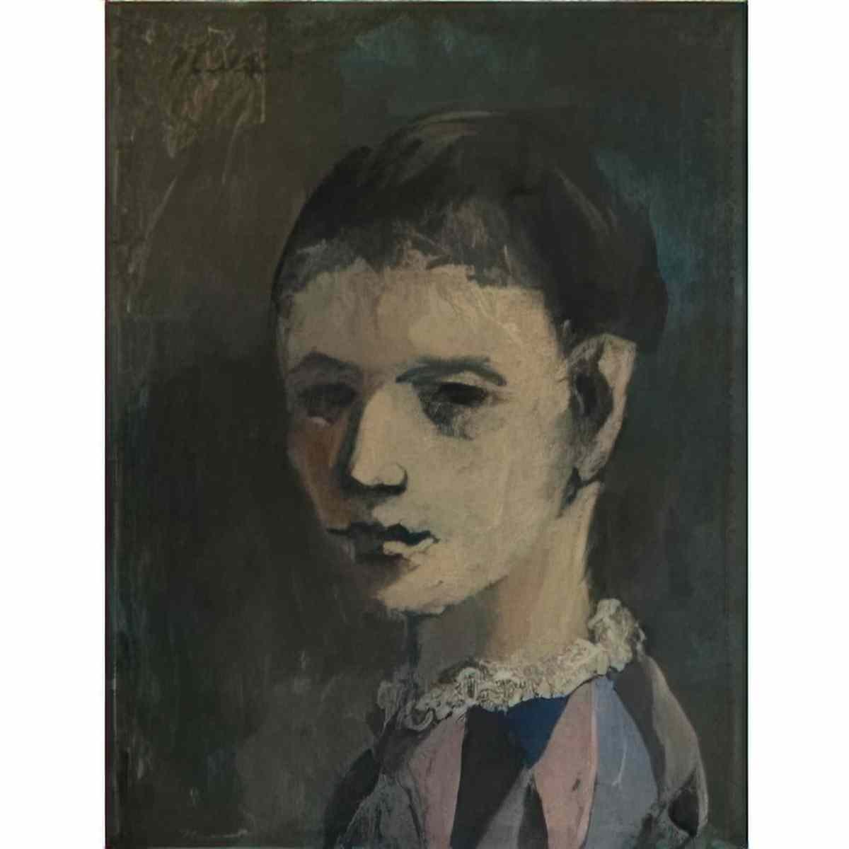 Pablo Picasso tete darlequin Art A4 Photo Print