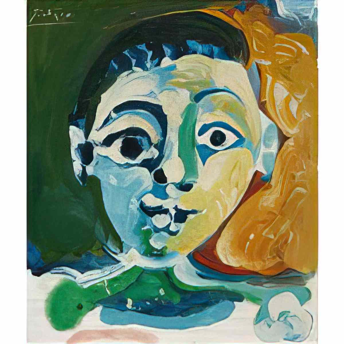 Pablo Picasso tete de jeune garcon (1) Art A4 Photo Print