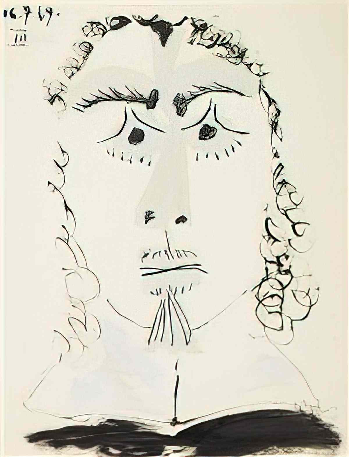 Pablo Picasso tete dhomme (22) Art A4 Photo Print